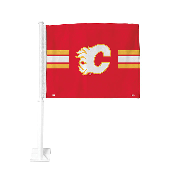 Flames Retro Car Flag