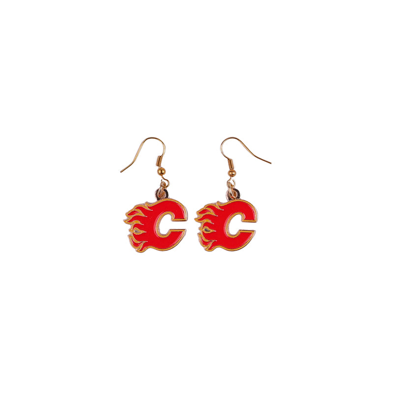 Flames Logo Earrings