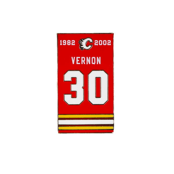 Flames Vernon Banner Pin