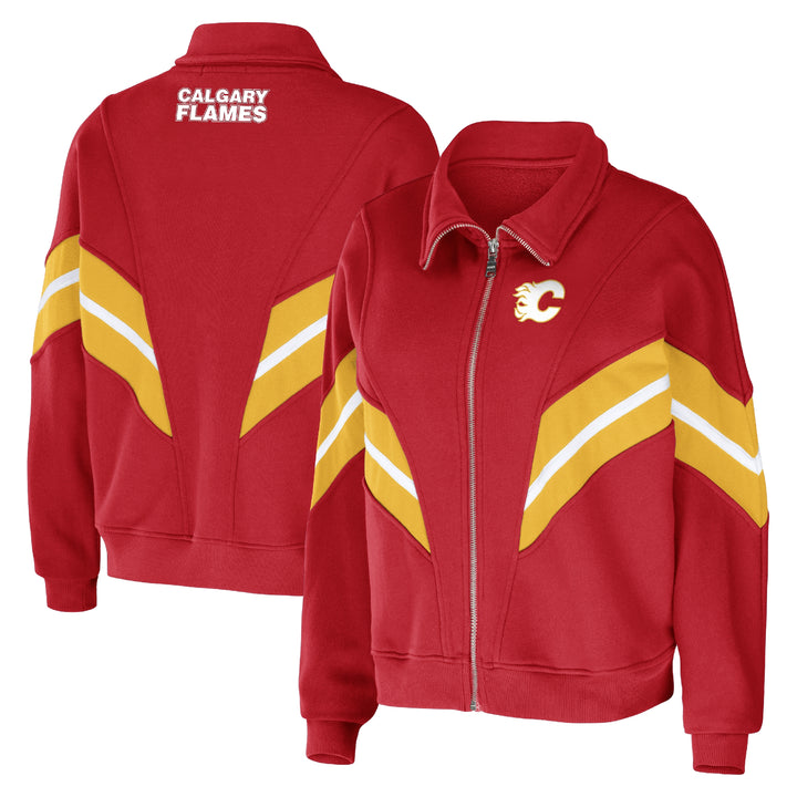 Flames Ladies wEAr Full-Zip Stripe Jacket