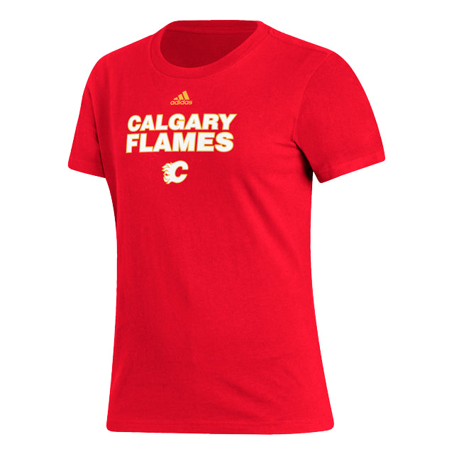 Flames Ladies adidas Primary Wordmark T-shirt