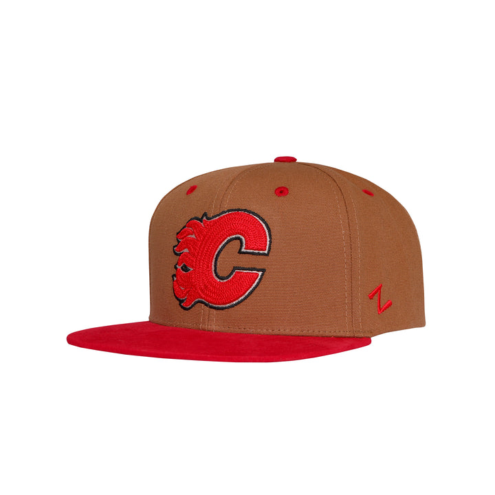 Flames Zephyr Biscotti Snapback Cap
