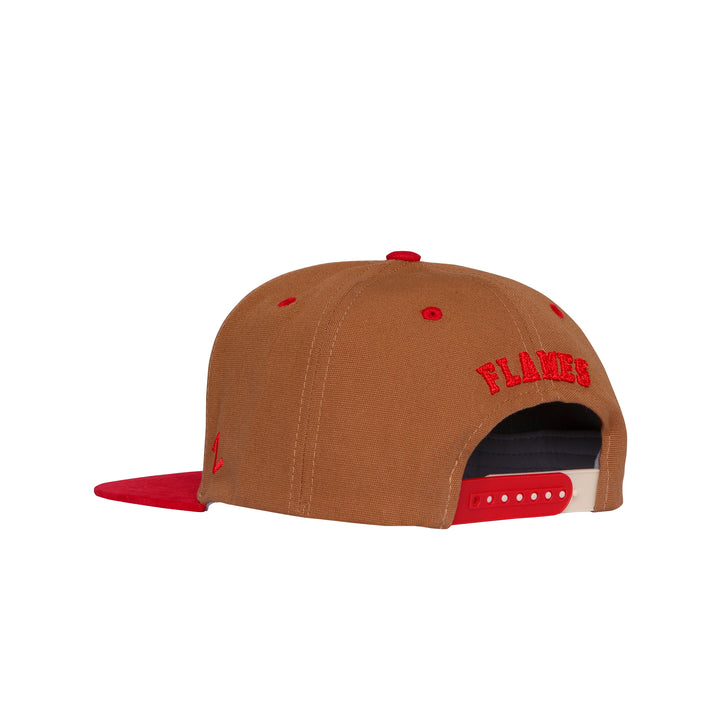 Flames Zephyr Biscotti Snapback Cap
