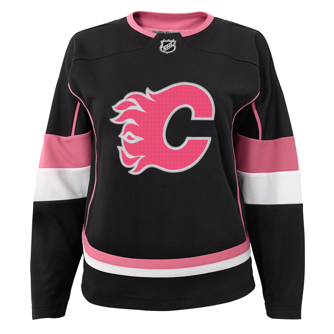 Flames Infant Girls Black Fashion Jersey