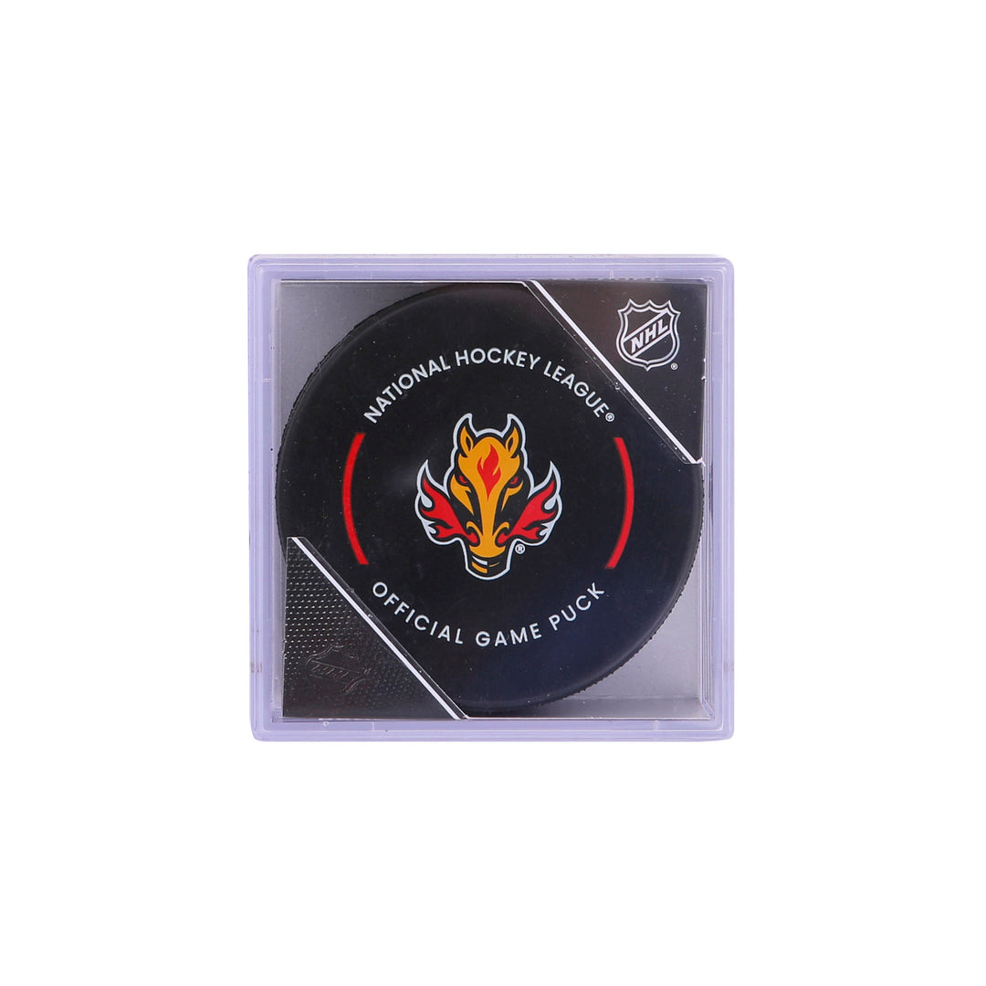 Flames Blasty Official Game Puck