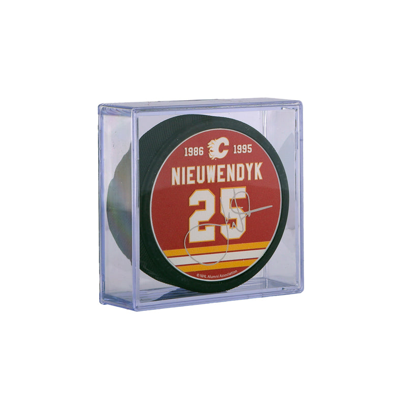 Flames Alumni Nieuwendyk Cubed Puck