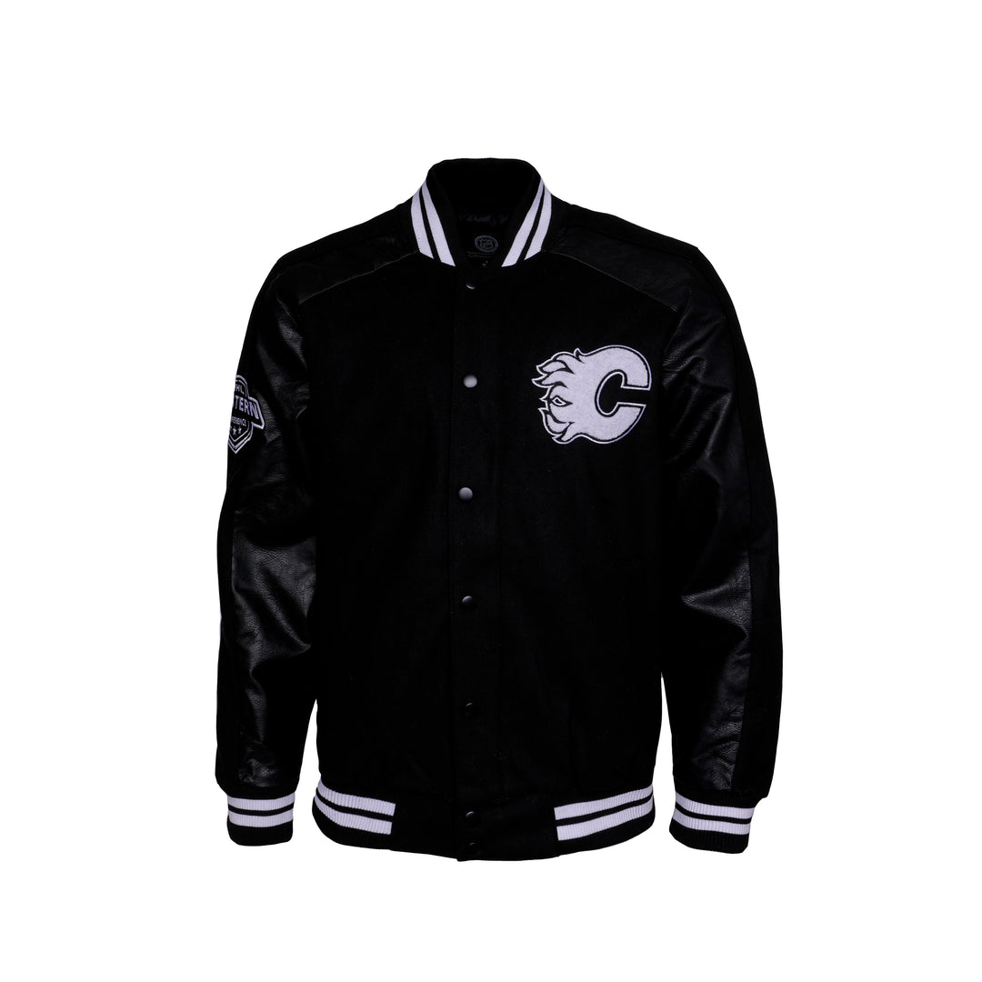 Flames Varsity Quick Snap Jacket