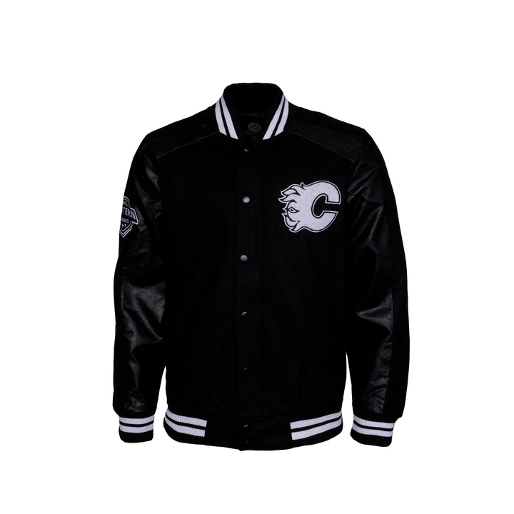 Flames Varsity Quick Snap Jacket