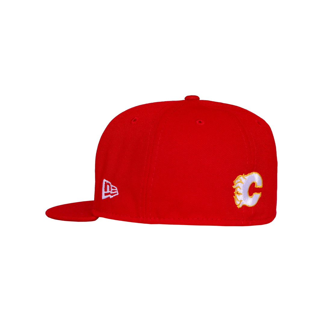 Flames New Era 5950 Fitted Core White C Cap