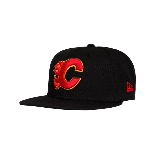 新品 NEW ERA Flame 7 7/8 CALGARY FLAMES NHL OFF WHITE RADIANT RED GLOW IN THE DARK NEW ERA