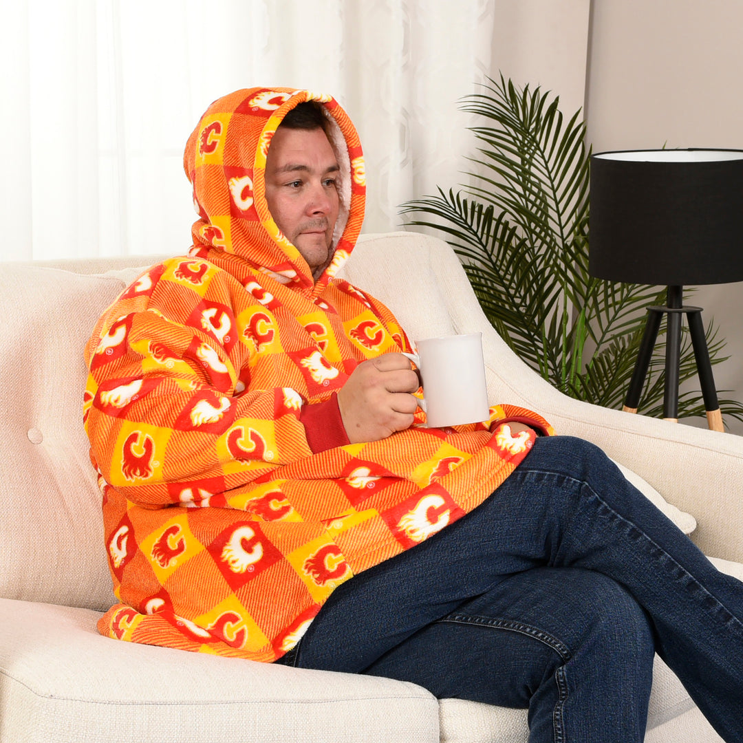 Flames Snuggle Me Hooded Blanket