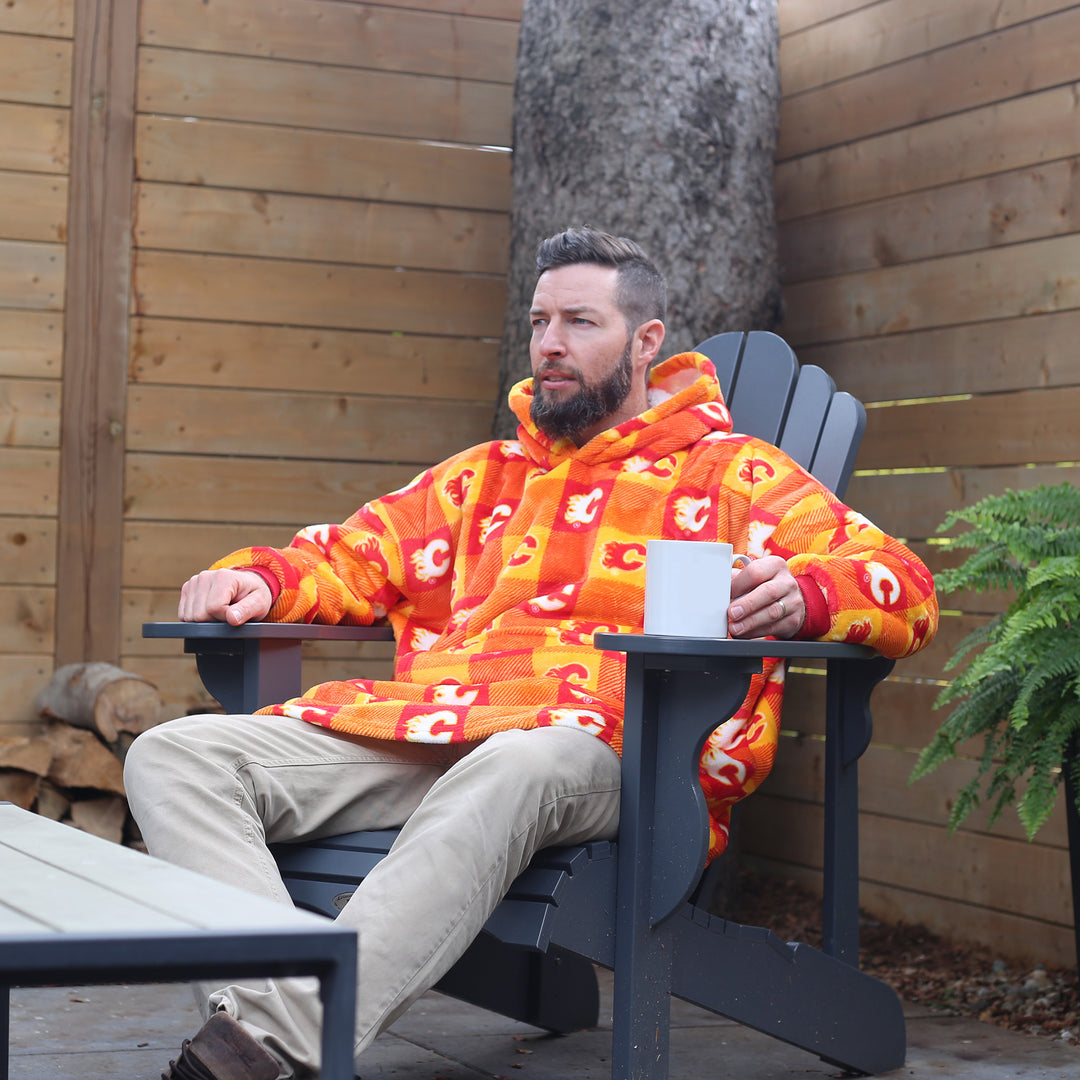 Flames Snuggle Me Hooded Blanket