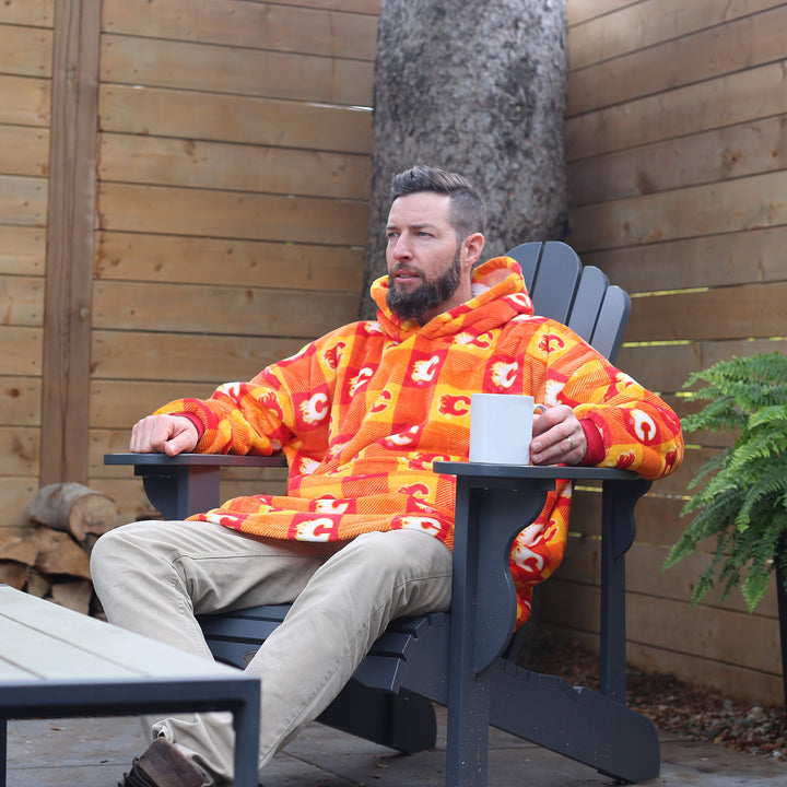 Flames Snuggle Me Hooded Blanket