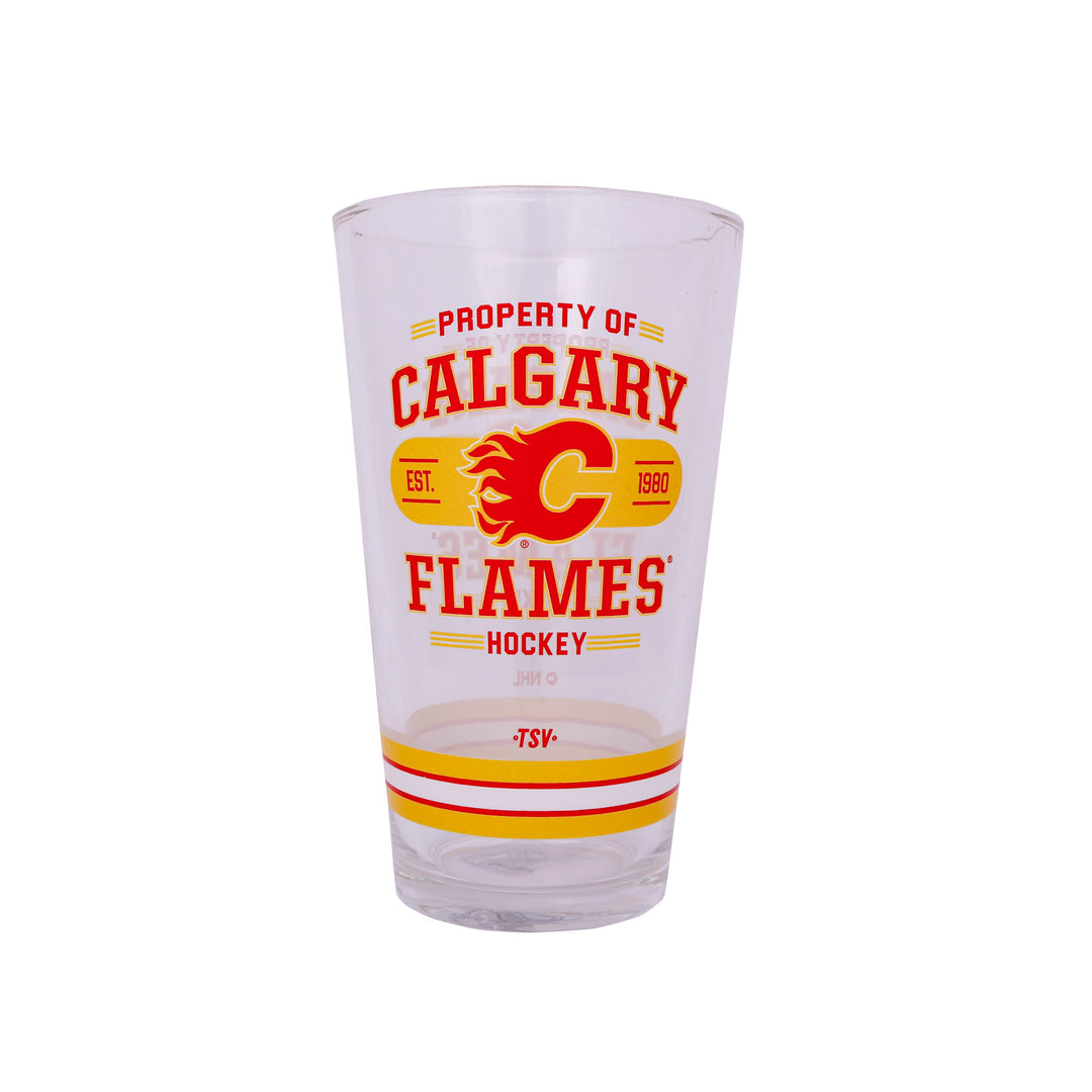 Flames 16oz Retro Red C Mixing Glass