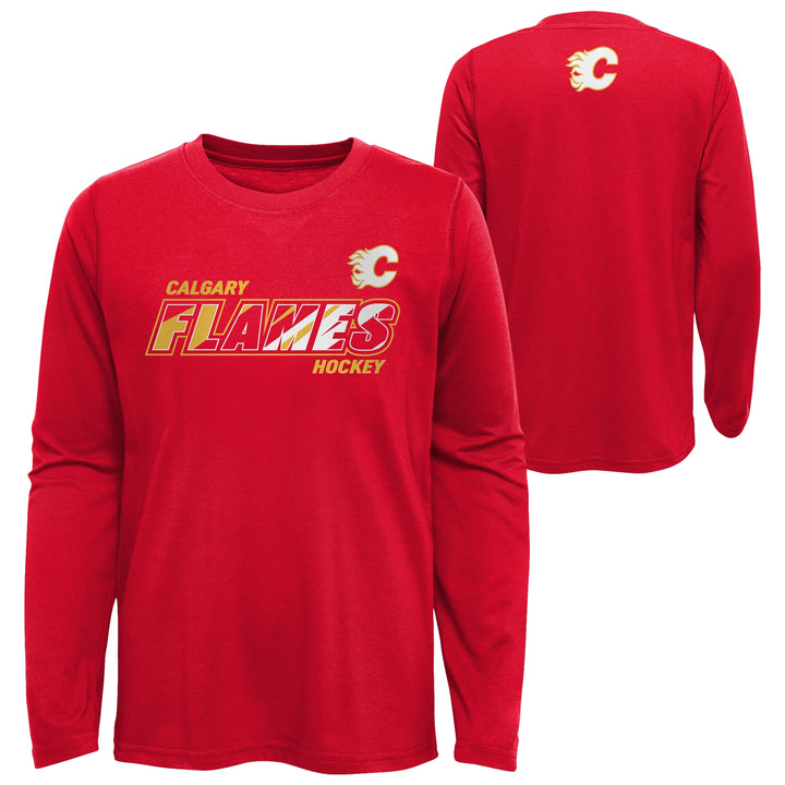 Flames Youth Rink Reimagined Long Sleeve Shirt