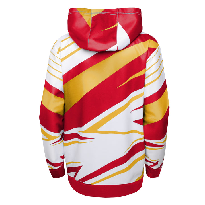 Flames Youth Adept Quarterback Fleece Pullover Hoodie