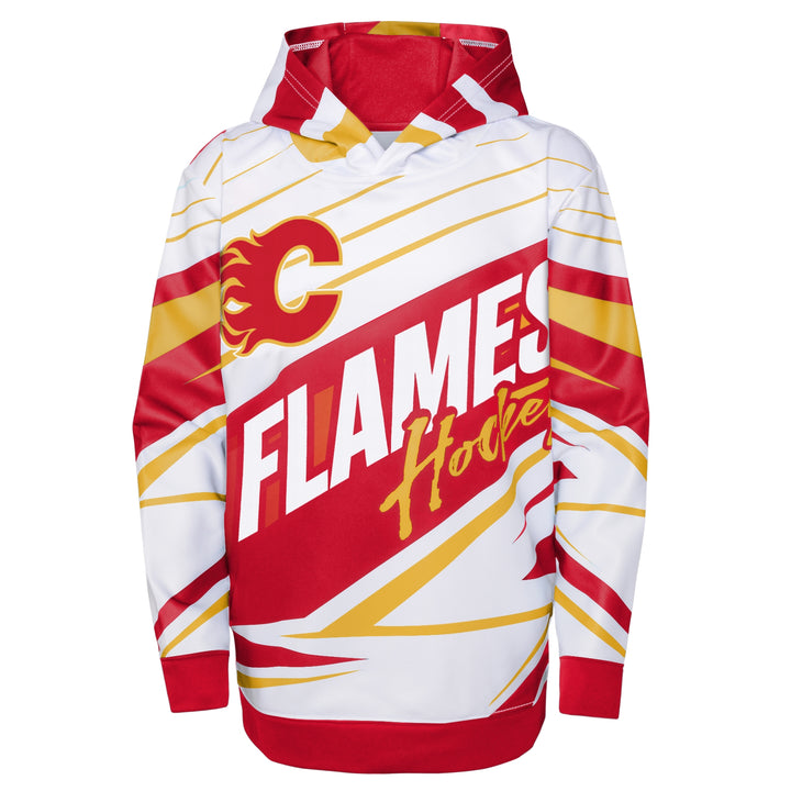Flames Youth Adept Quarterback Fleece Pullover Hoodie