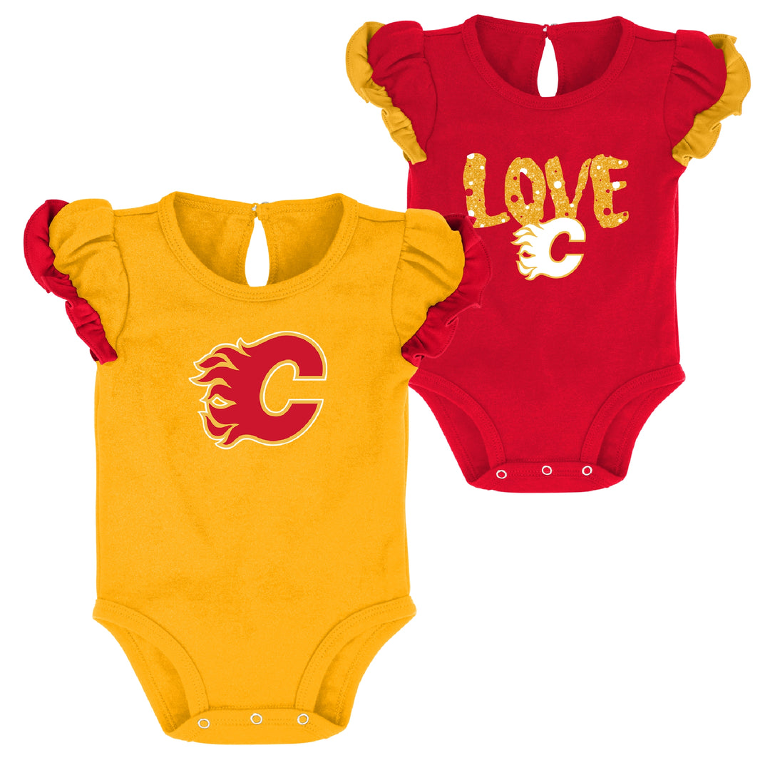 Calgary Flames Baby Jersey, Official NHL Hockey Mighty Mac, Size 24 Month
