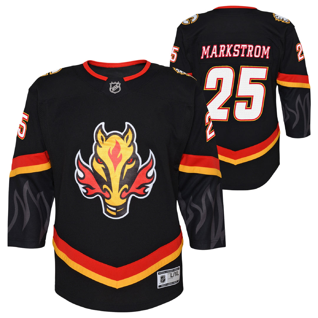 Flames Youth Markstrom Blasty Third Jersey