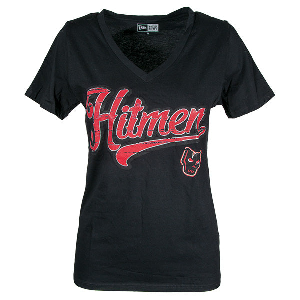 Hitmen New Era Ladies V-Neck Jersey T-Shirt