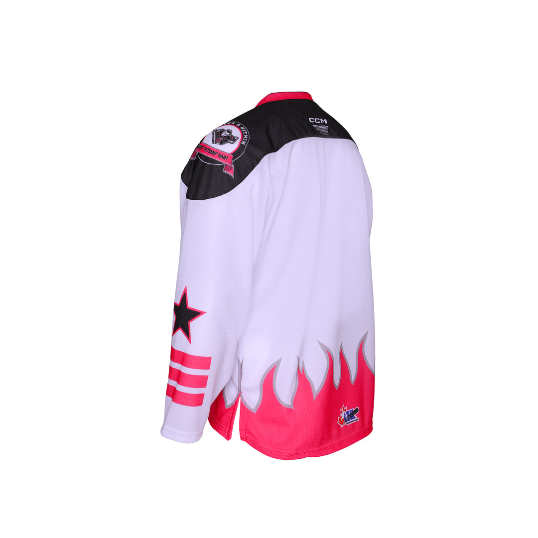 Bret Hart - Calgary Hitmen 20th Anniversary Hockey Jerseys