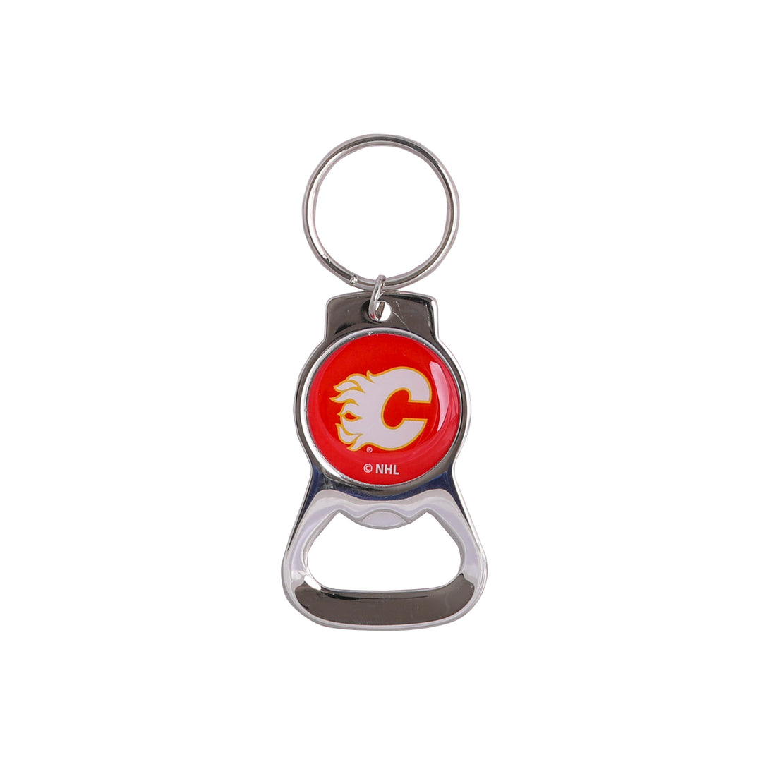 Flames Bottle Opener Keychain