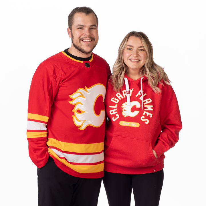 Flames Sportiqe Athos Olsen Fleece Pullover Hoodie Red