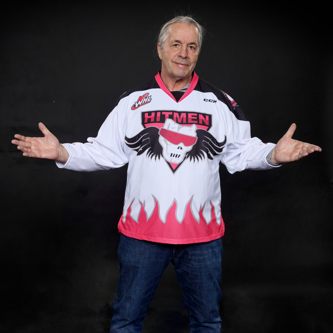 Bret Hart - Calgary Hitmen 20th Anniversary Hockey Jerseys