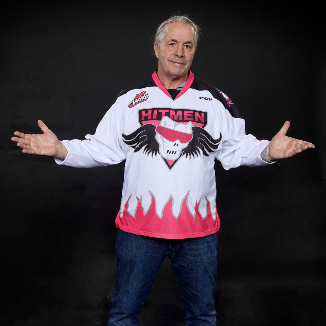 Three Count: WHL's Calgary Hitmen Complete Trilogy of Bret Hart Jerseys –  SportsLogos.Net News